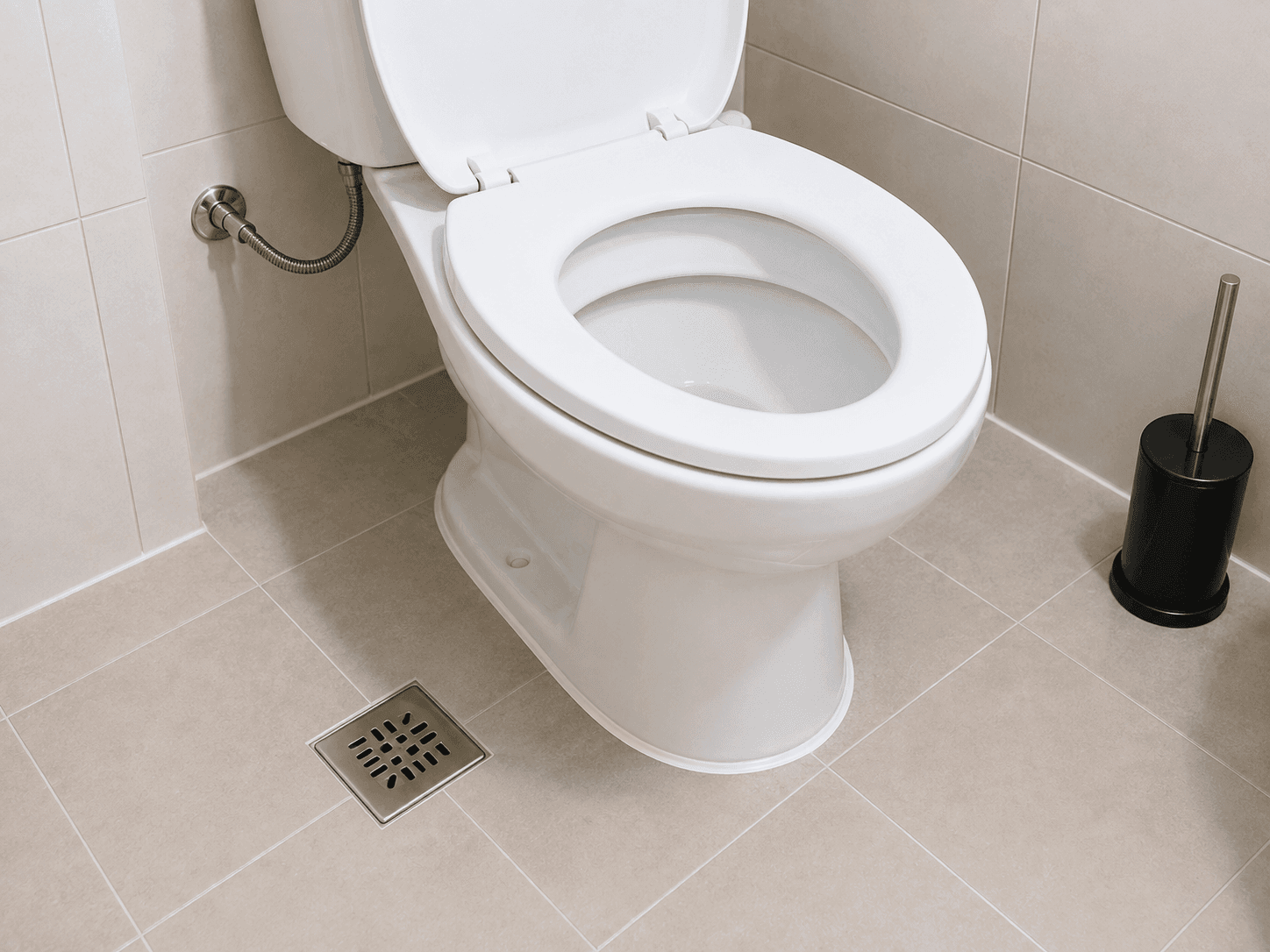 WC sanitarija nakon završenog odgušivanja odvoda.